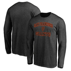 San Francisco Giants Heart & Soul Team Long Sleeve T-Shirt Charcoal