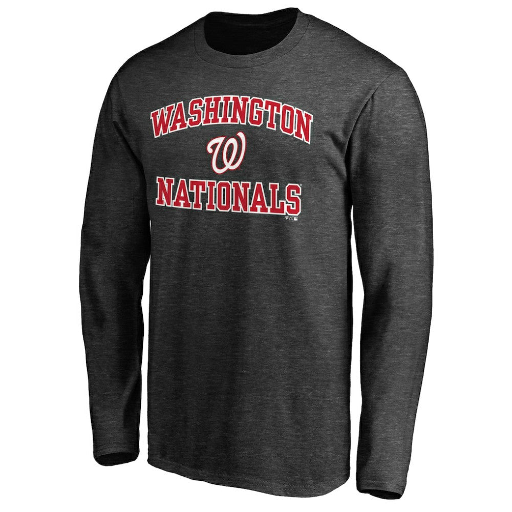 Washington Nationals Heart & Soul Team Long Sleeve T-Shirt Charcoal