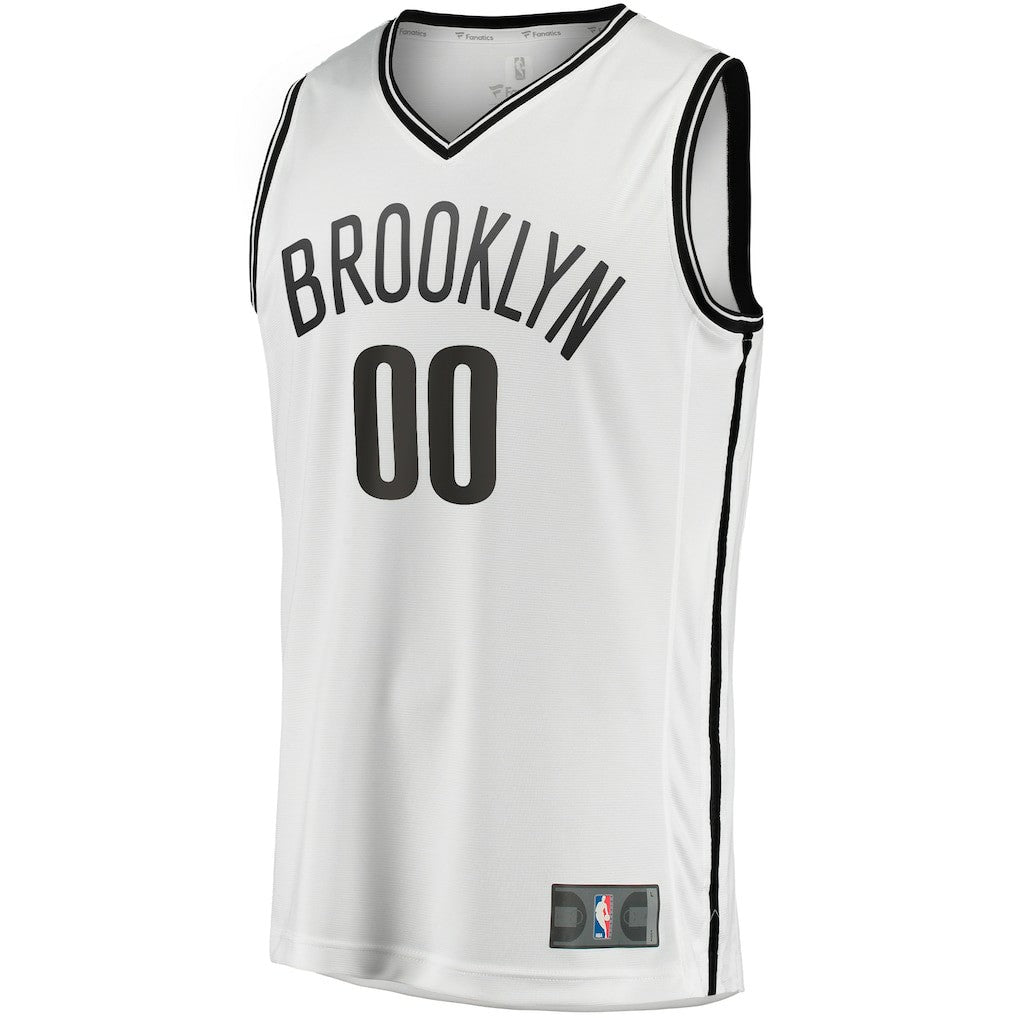 Brooklyn Nets Fast Break Custom Replica Jersey - Association Edition - White on sale