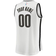 Brooklyn Nets Fast Break Custom Replica Jersey - Association Edition - White on sale