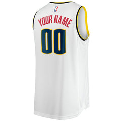Denver Nuggets Fast Break Custom Replica Jersey sale - Association Editi- White sale