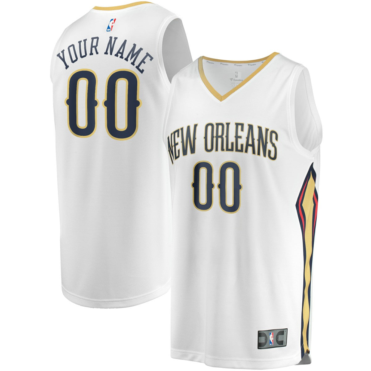 New Orleans Pelicans Unisex Custom Fast Break Jersey - Association Edition - White shop