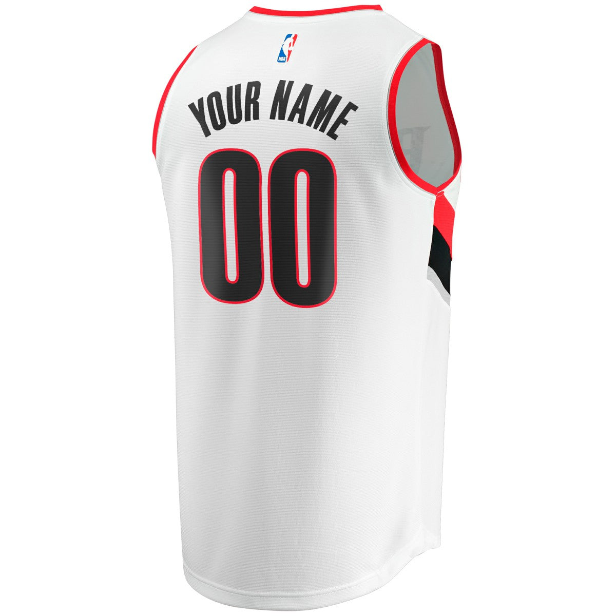 Portland Trail Blazers Fast Break Custom Replica Jersey - Association Edition - White discount