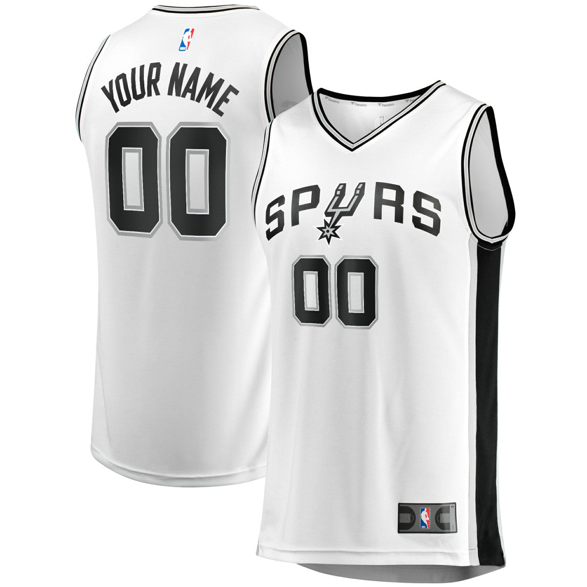 San Antonio Spurs Fast Break Custom Replica Jersey - Association Edition - White cheap
