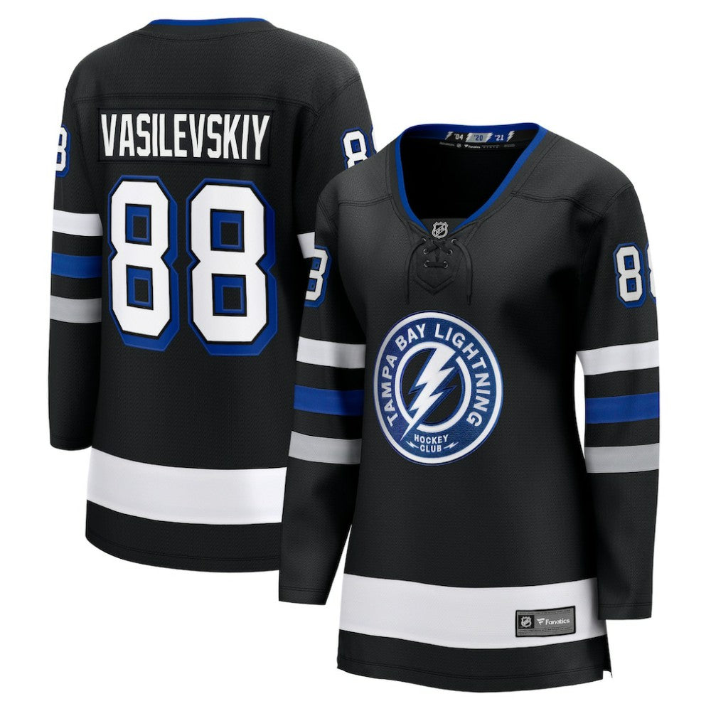 Andrei Vasilevskiy Tampa Bay Lightning Fanatics Women's Breakaway Jersey - Black Jerseys