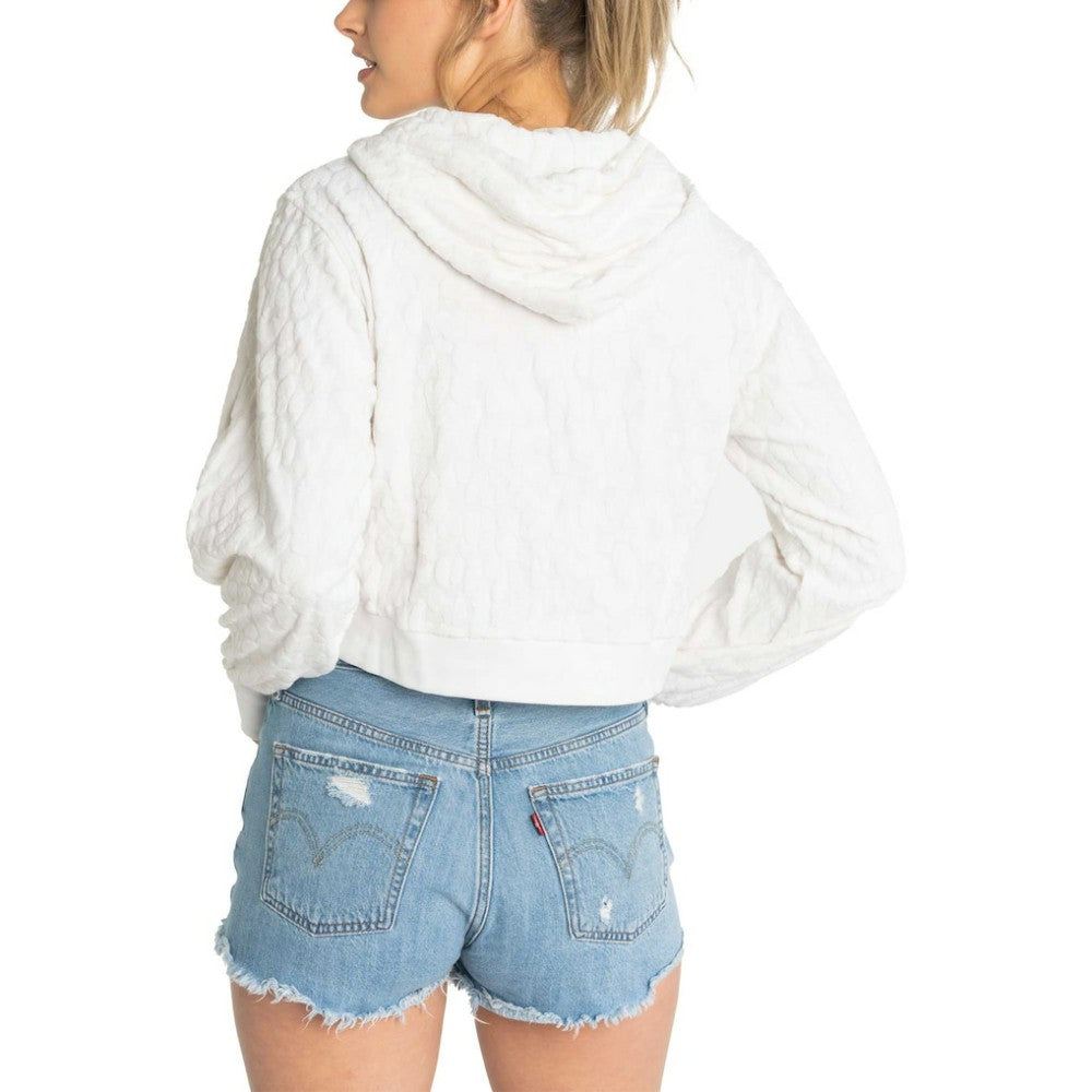 New York Yankees Lusso Women's Tabitha Cheetah Terry Full-Zip Sweatshirt White