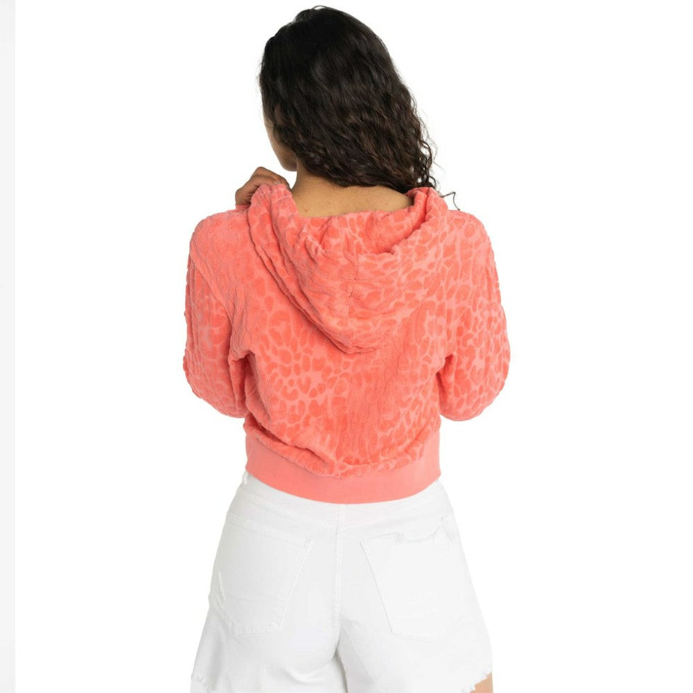 St. Louis Cardinals Lusso Women's Tabitha Cheetah Terry Full-Zip Sweatshirt Pink