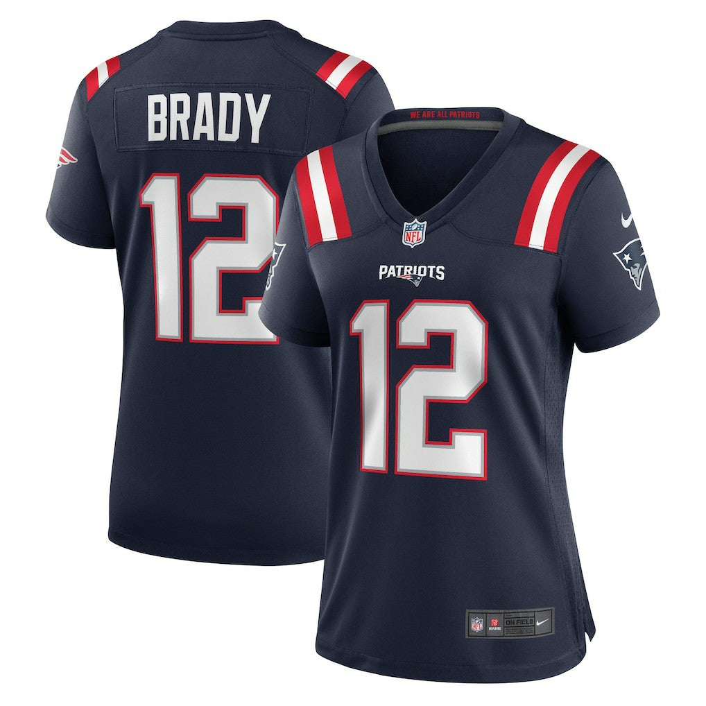 Tom Brady New England Patriots Women's Retired Game Jersey - Navy sale