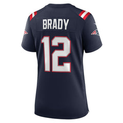 Tom Brady New England Patriots Women's Retired Game Jersey - Navy sale