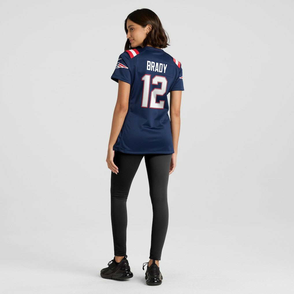 Tom Brady New England Patriots Women's Retired Game Jersey - Navy sale