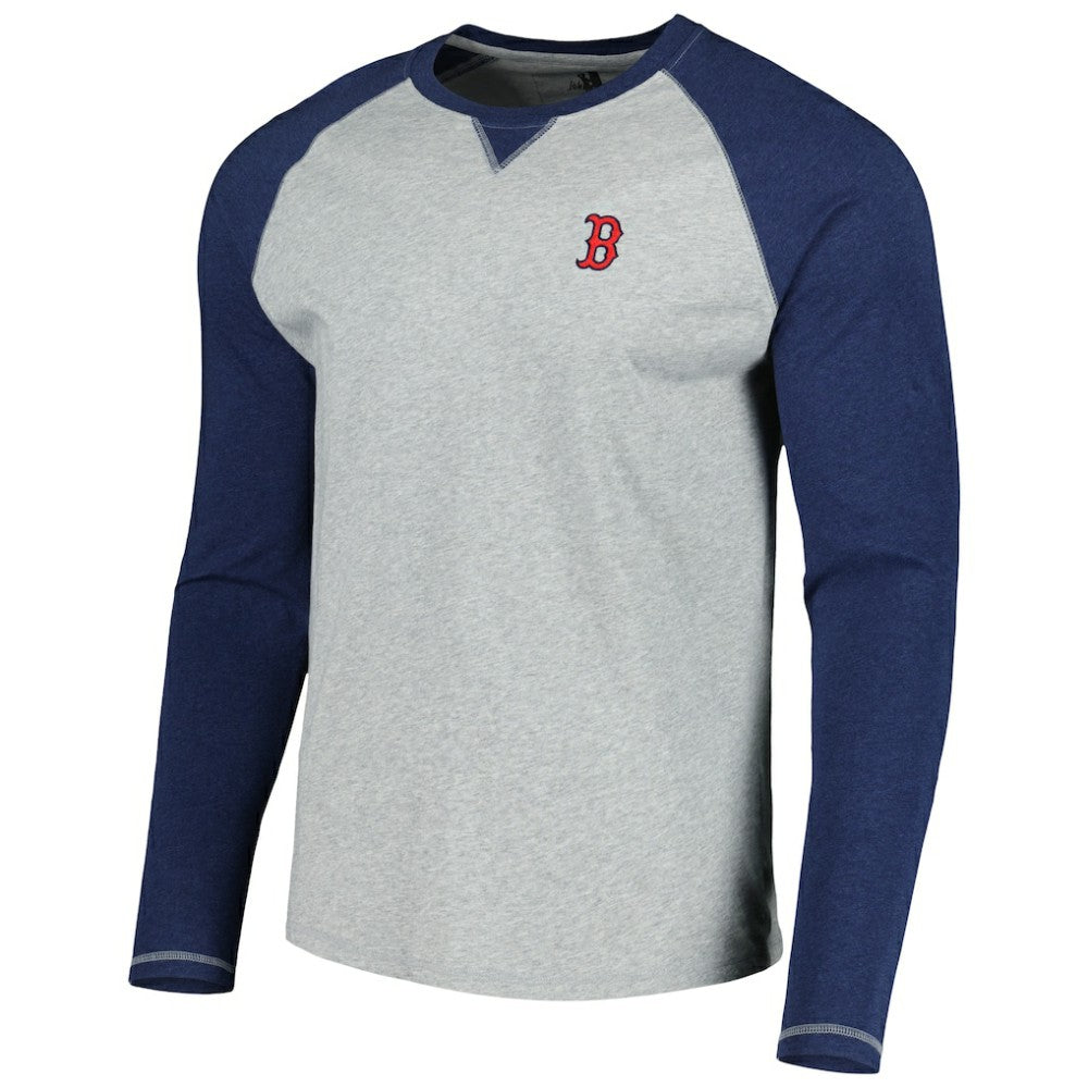 Boston Red Sox johnnie-O Alsen Raglan Long Sleeve T-Shirt Navy/Heather Gray