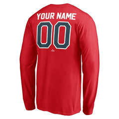 Boston Red Sox Personalized Cooperstown Collection Winning Streak Long Sleeve T-Shirt Red