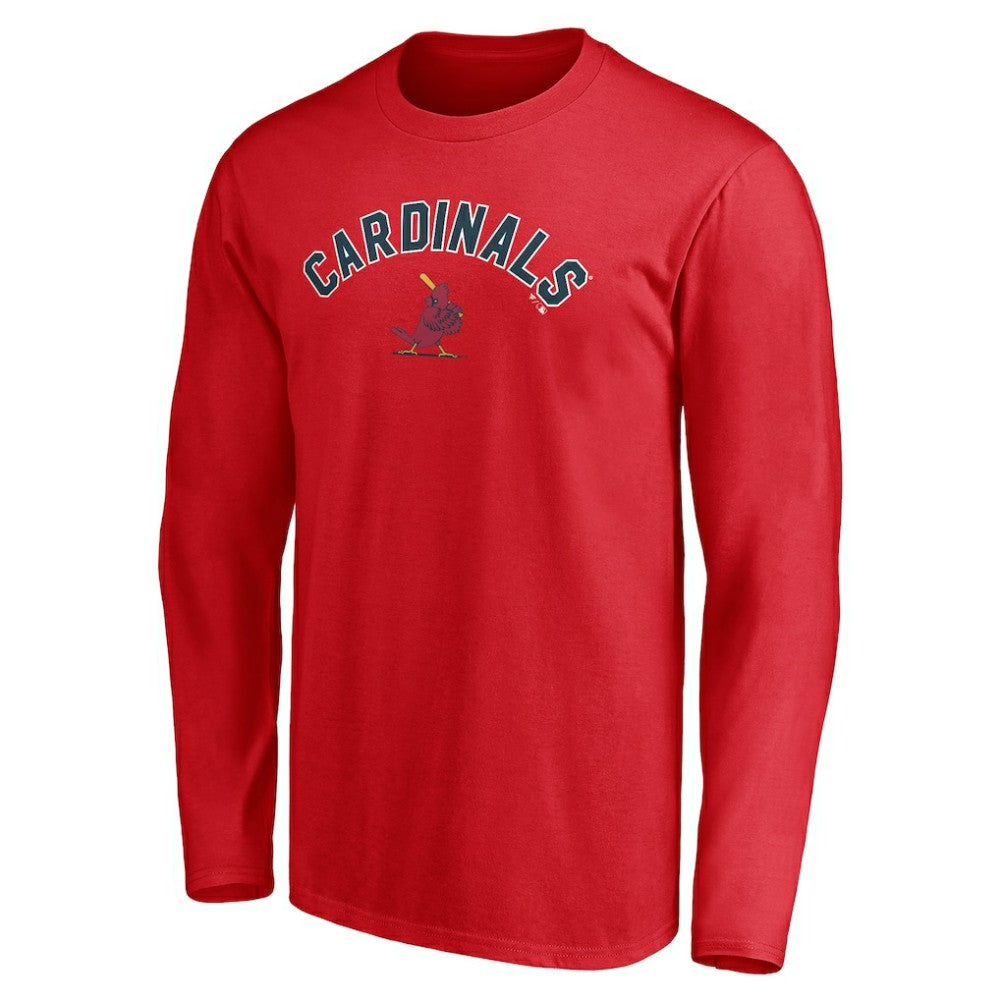 St. Louis Cardinals Personalized Cooperstown Collection Winning Streak Long Sleeve T-Shirt Red