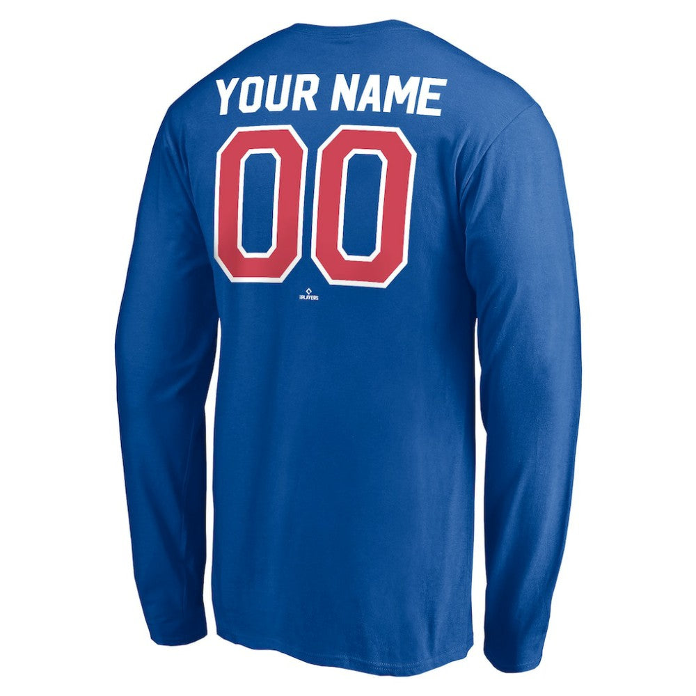 Texas Rangers Personalized Cooperstown Collection Winning Streak Long Sleeve T-Shirt Royal
