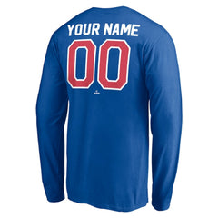 Texas Rangers Personalized Cooperstown Collection Winning Streak Long Sleeve T-Shirt Royal
