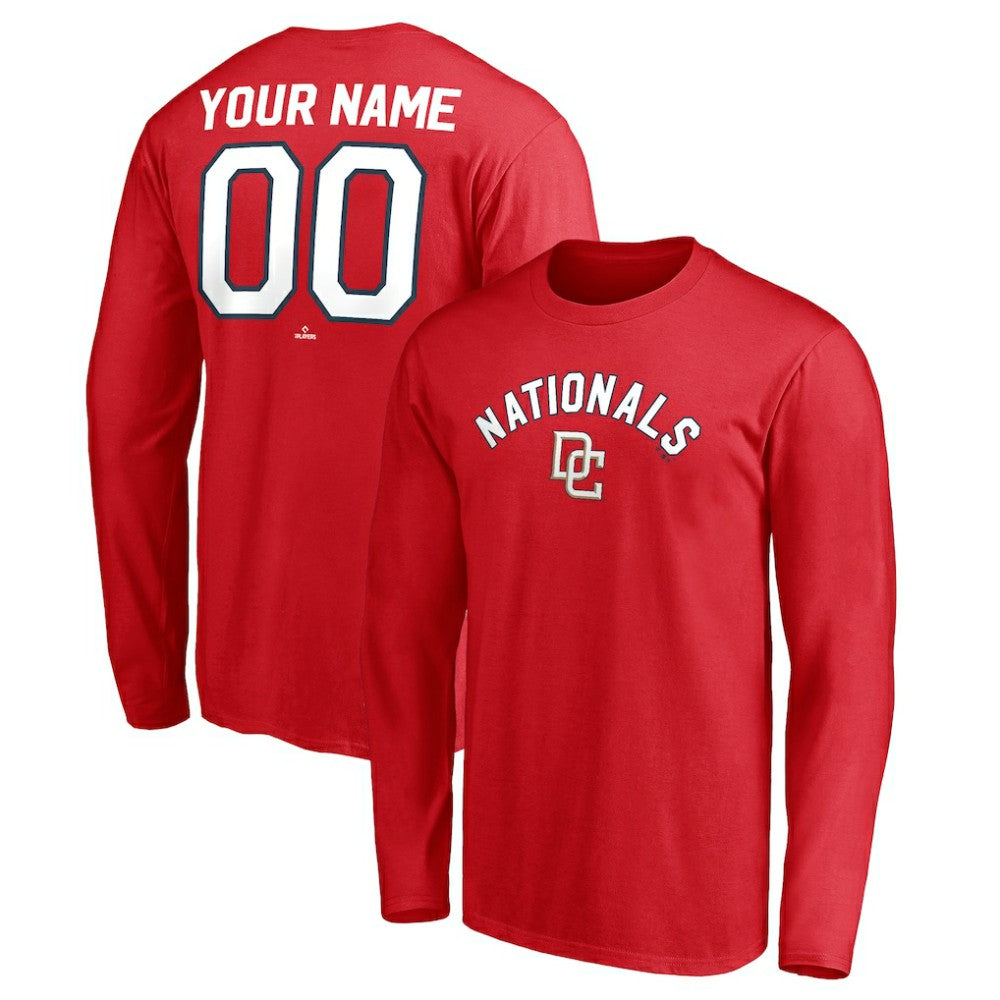 Washington Nationals Personalized Cooperstown Collection Winning Streak Long Sleeve T-Shirt Red