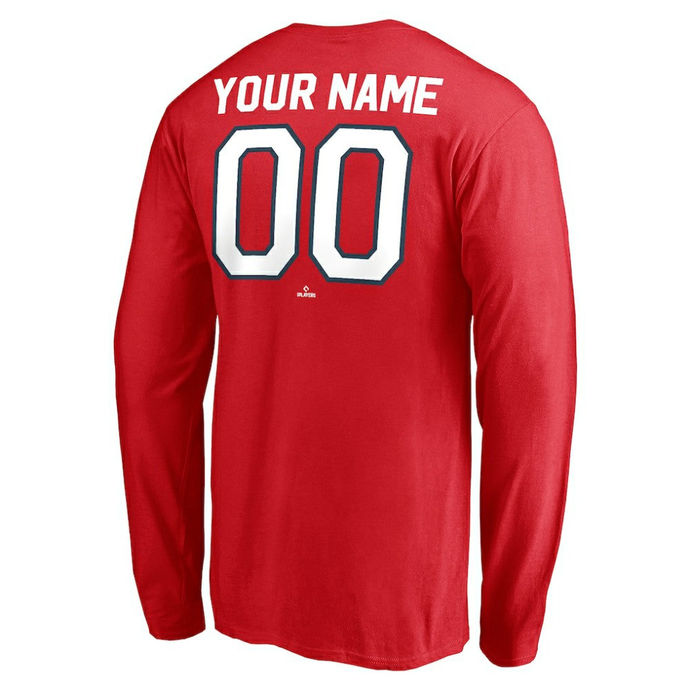 Washington Nationals Personalized Cooperstown Collection Winning Streak Long Sleeve T-Shirt Red