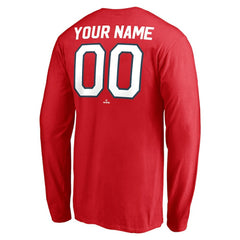 Washington Nationals Personalized Cooperstown Collection Winning Streak Long Sleeve T-Shirt Red