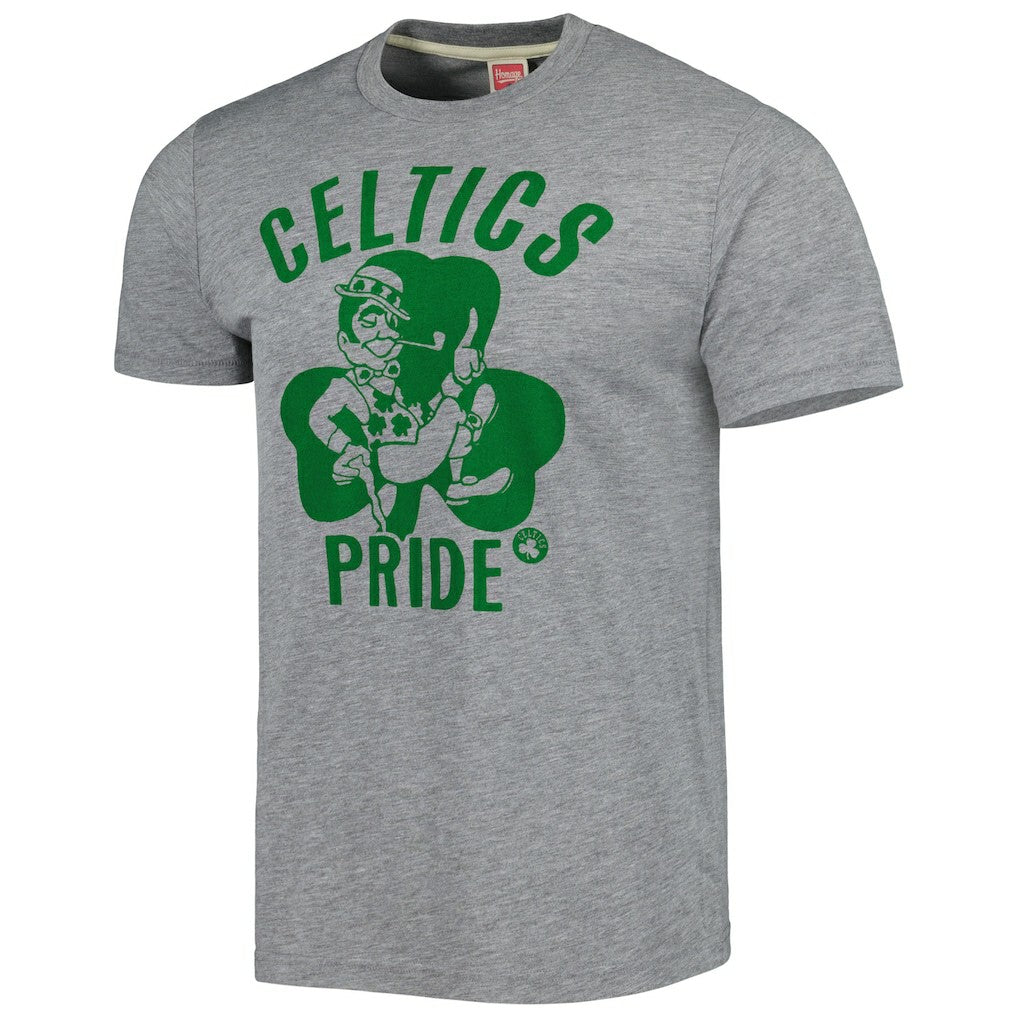 Boston Celtics Homage Unisex Hometown Hyper Local Tri-Blend T-Shirt - Heather Gray sale