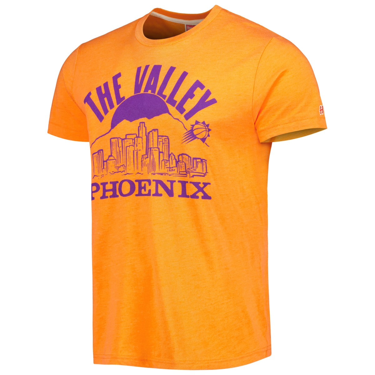 Phoenix Suns Homage Unisex Hometown Hyper Local Tri-Blend T-Shirt - Orange discount