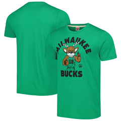 Milwaukee Bucks Homage Unisex Team Mascot Tri-Blend T-Shirt - Green sale