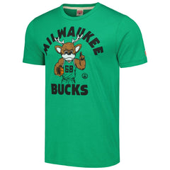 Milwaukee Bucks Homage Unisex Team Mascot Tri-Blend T-Shirt - Green sale
