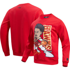Trae Young Atlanta Hawks Pro Standard Avatar Pullover Sweatshirt - Red shop