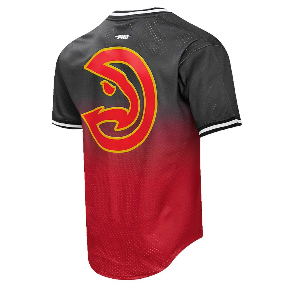 Trae Young Atlanta Hawks Post Ombre Name & Number T-Shirt - Black/Red on sale