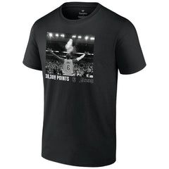 LeBron James Los Angeles Lakers NBA All-Time Scoring Record Chalk Throw T-Shirt - Black shop