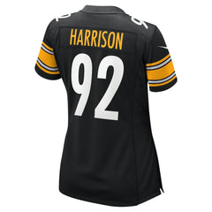James Harrison Pittsburgh Steelers Women's Retired Game Jersey - Black outlet