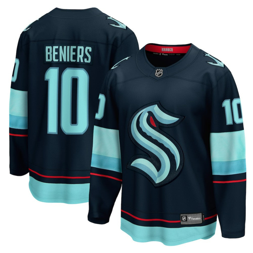 Matty Beniers Seattle Kraken Fanatics Premier Breakaway Player Jersey - Deep Sea Blue Jerseys