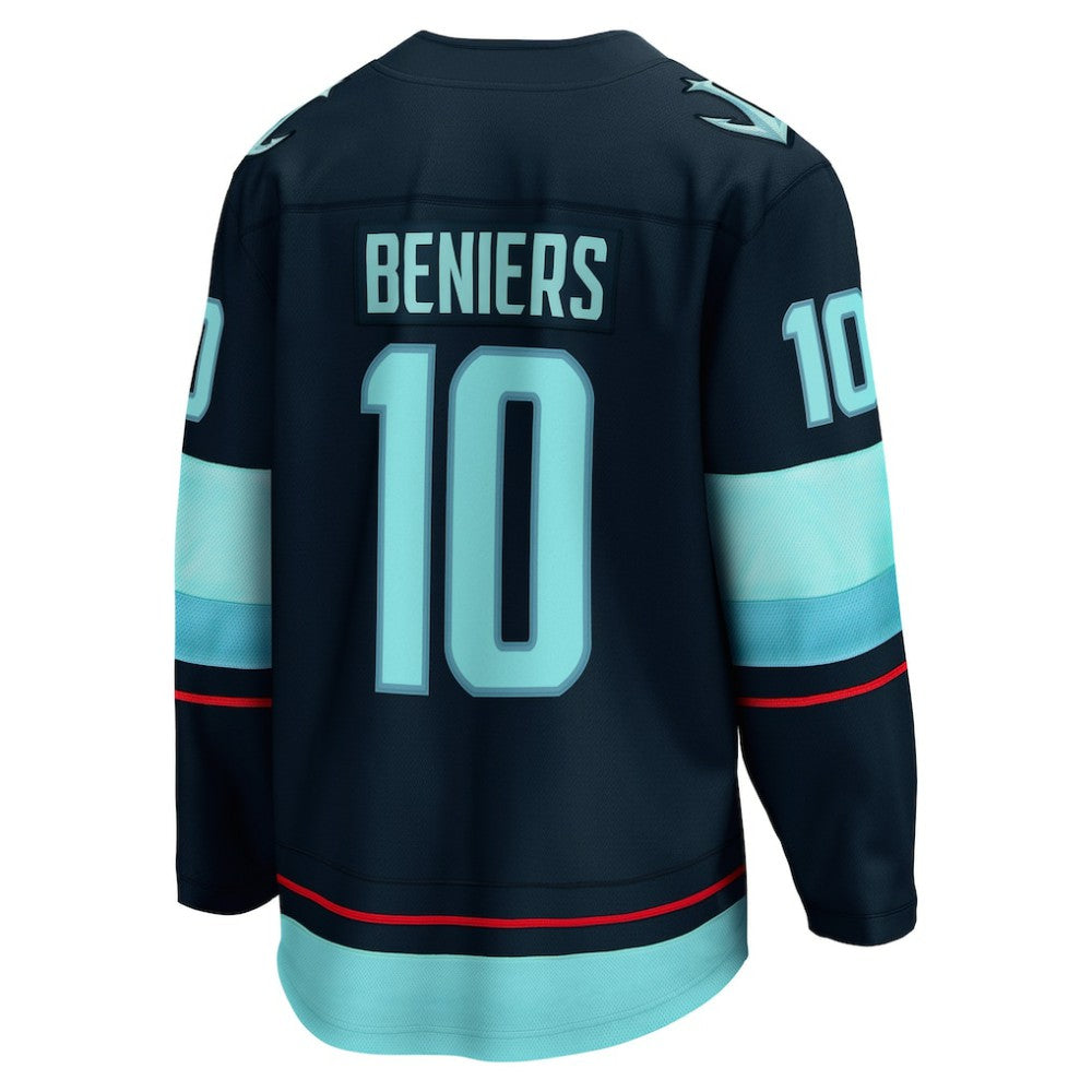 Matty Beniers Seattle Kraken Fanatics Premier Breakaway Player Jersey - Deep Sea Blue Jerseys