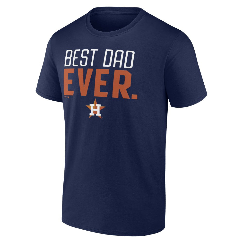 Houston Astros Best Dad Ever T-Shirt Navy