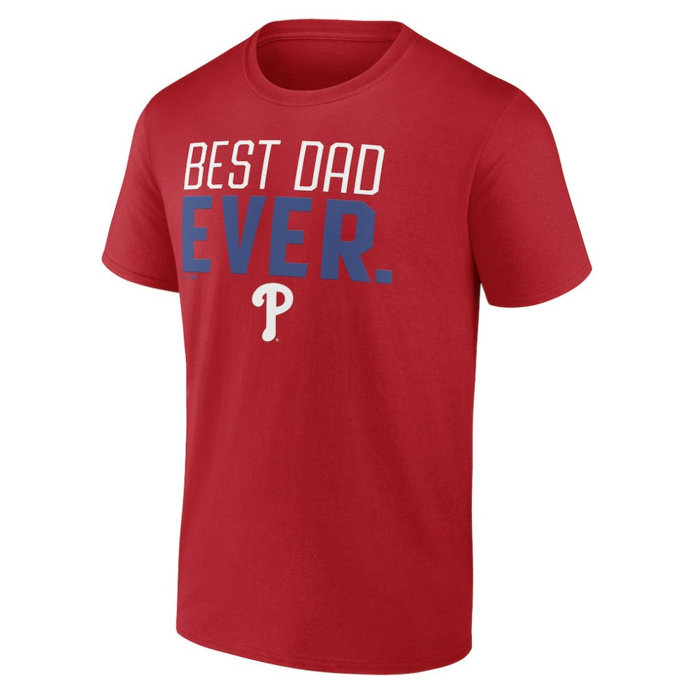 Philadelphia Phillies Best Dad Ever T-Shirt Red