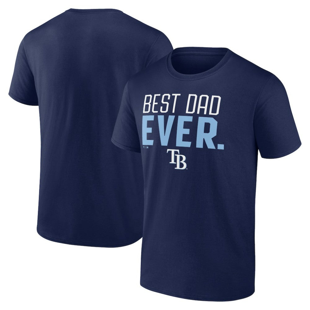 Tampa Bay Rays Best Dad Ever T-Shirt Navy