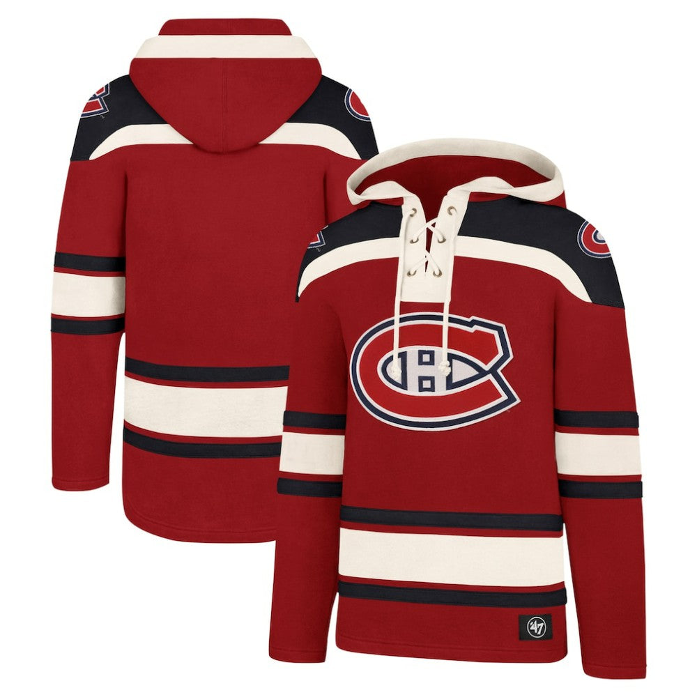 Montreal Canadiens '47 Superior Lacer Hoodie - Red Hoodies