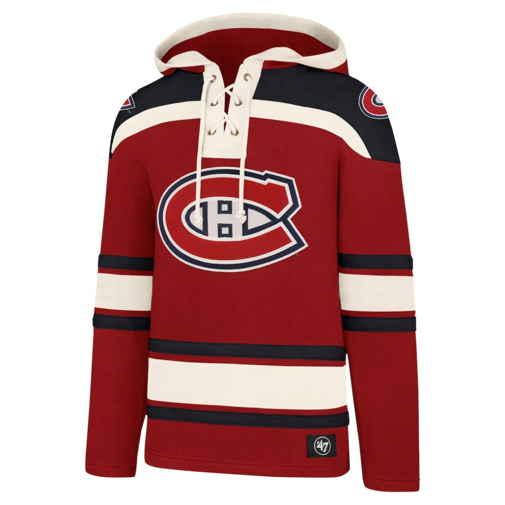 Montreal Canadiens '47 Superior Lacer Hoodie - Red Hoodies