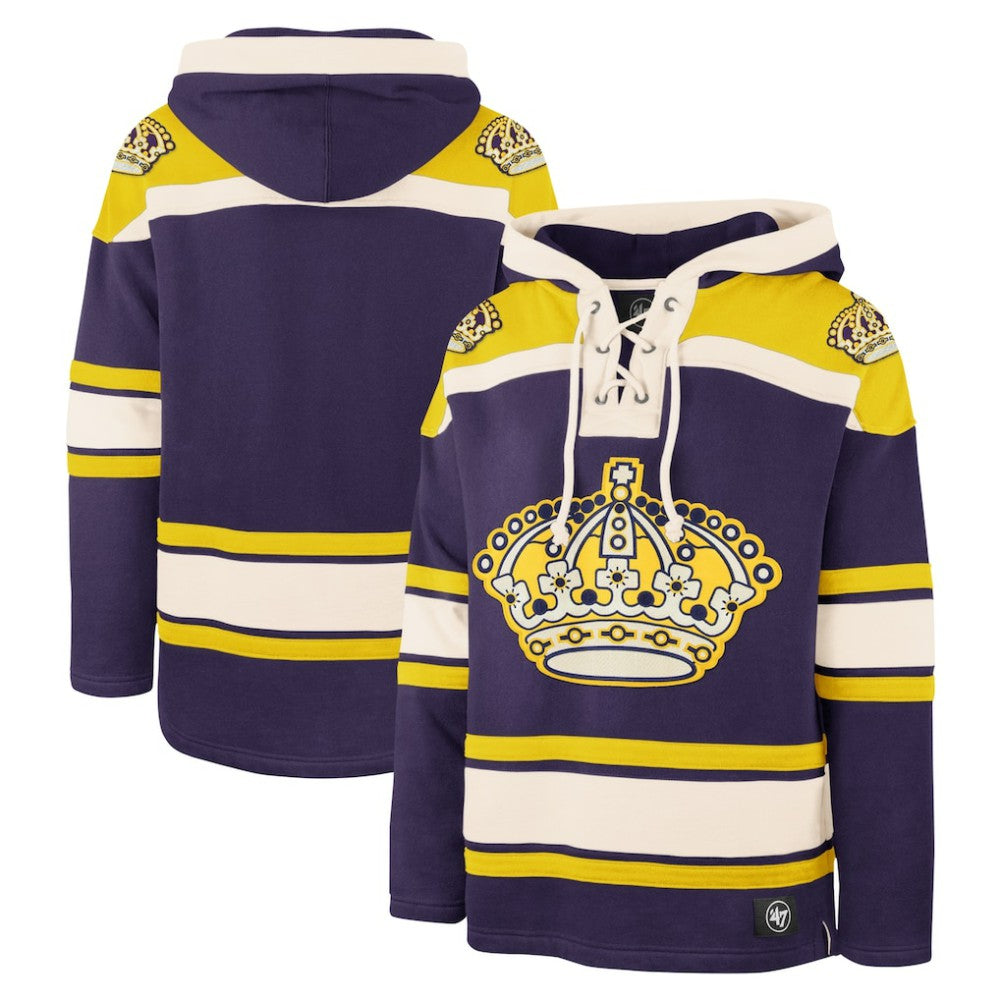 Los Angeles Kings '47 Superior Lacer Hoodie - Purple Hoodies