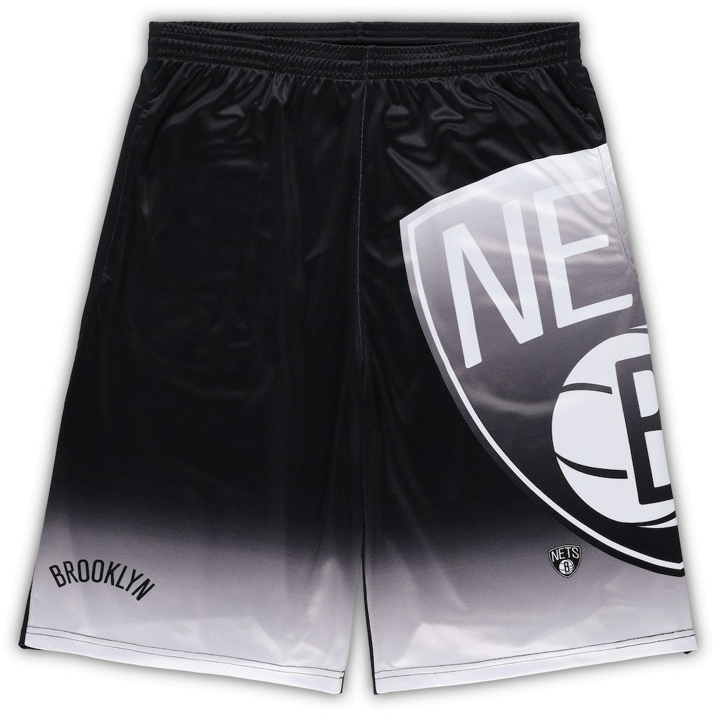 Brooklyn Nets Big & Tall Graphic Shorts - Black cheap