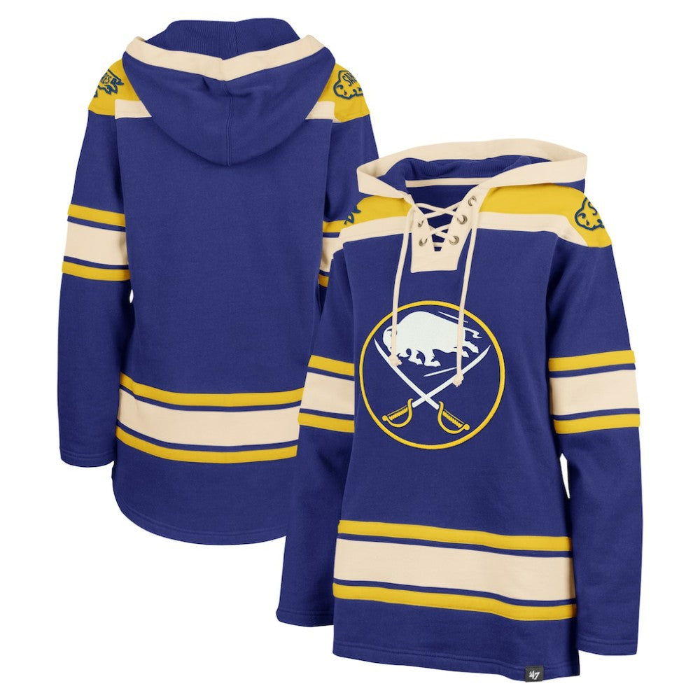 Buffalo Sabres '47 Women's Superior Lacer Pullover Hoodie - Royal Hoodies