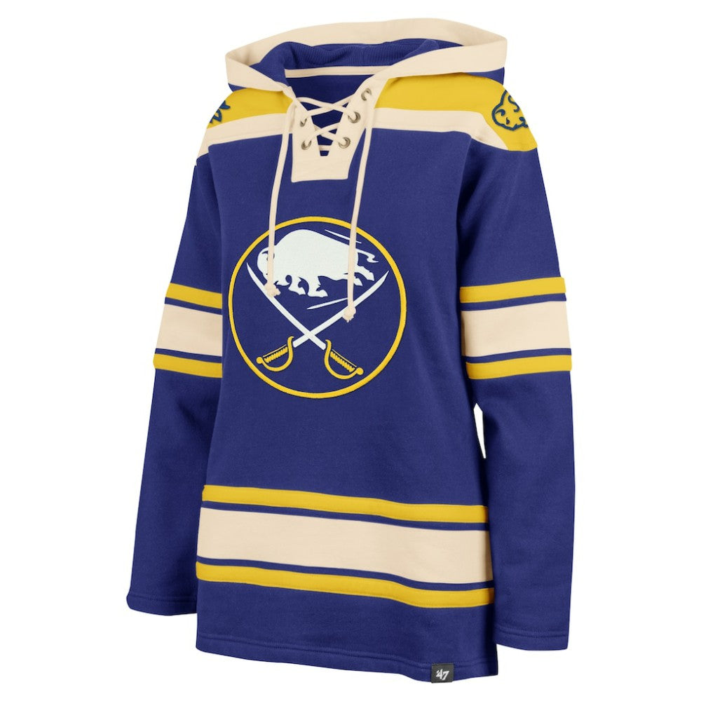 Buffalo Sabres '47 Women's Superior Lacer Pullover Hoodie - Royal Hoodies