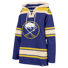 Buffalo Sabres '47 Women's Superior Lacer Pullover Hoodie - Royal Hoodies
