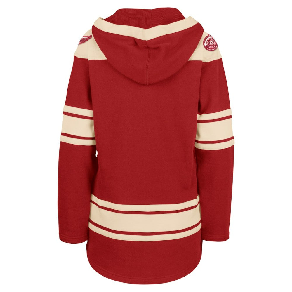 Detroit Red Wings '47 Women's Superior Lacer Pullover Hoodie - Red Hoodies