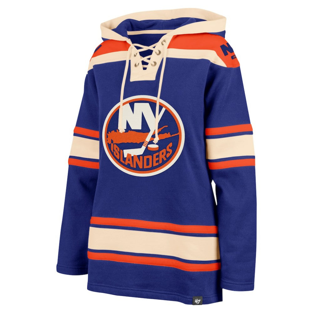 New York Islanders '47 Women's Superior Lacer Pullover Hoodie - Royal Hoodies