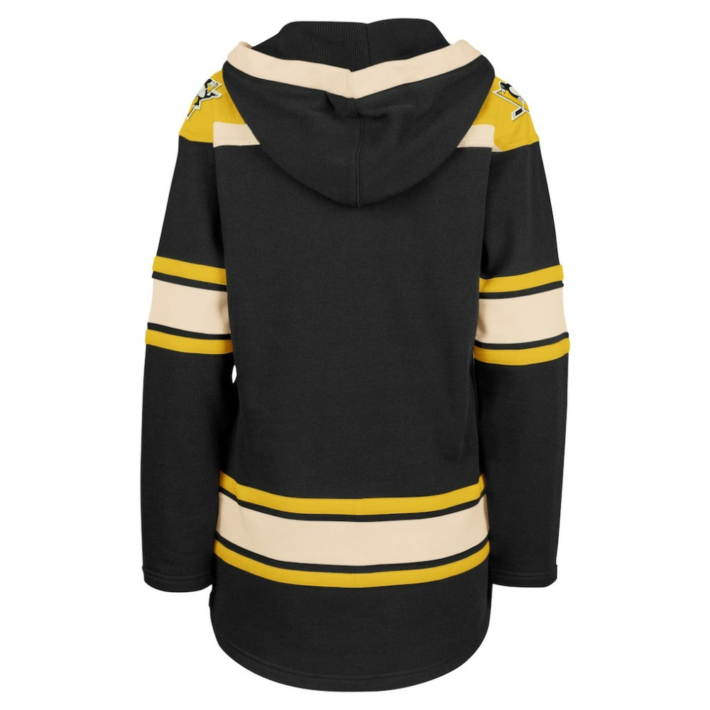 Pittsburgh Penguins '47 Women's Superior Lacer Pullover Hoodie - Black Hoodies