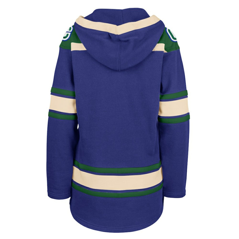 Vancouver Canucks '47 Women's Superior Lacer Pullover Hoodie - Blue Hoodies