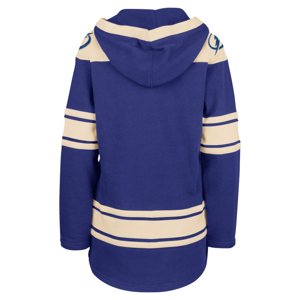 Tampa Bay Lightning '47 Women's Superior Lacer Pullover Hoodie - Blue Hoodies