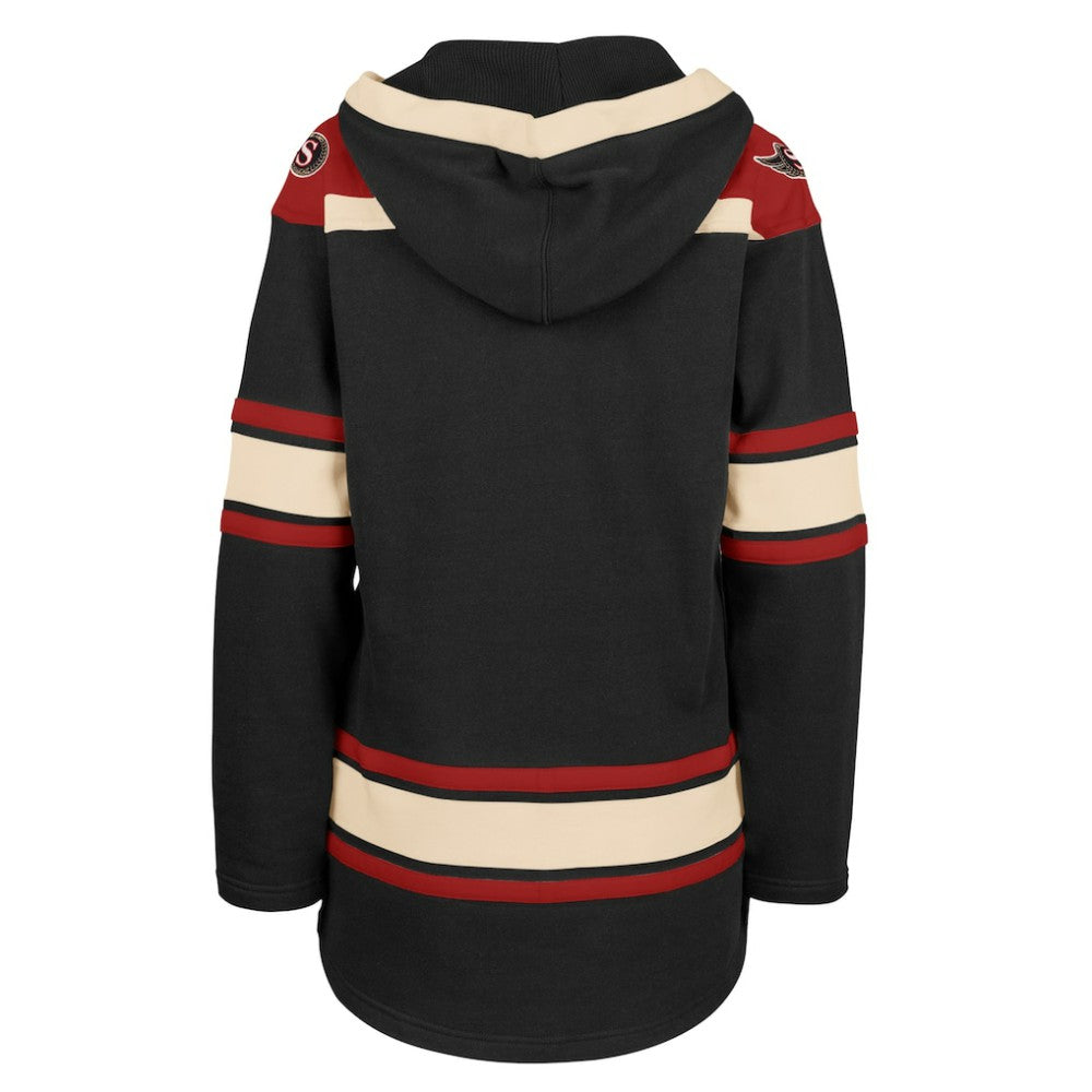 Ottawa Senators '47 Women's Superior Lacer Pullover Hoodie - Black Hoodies