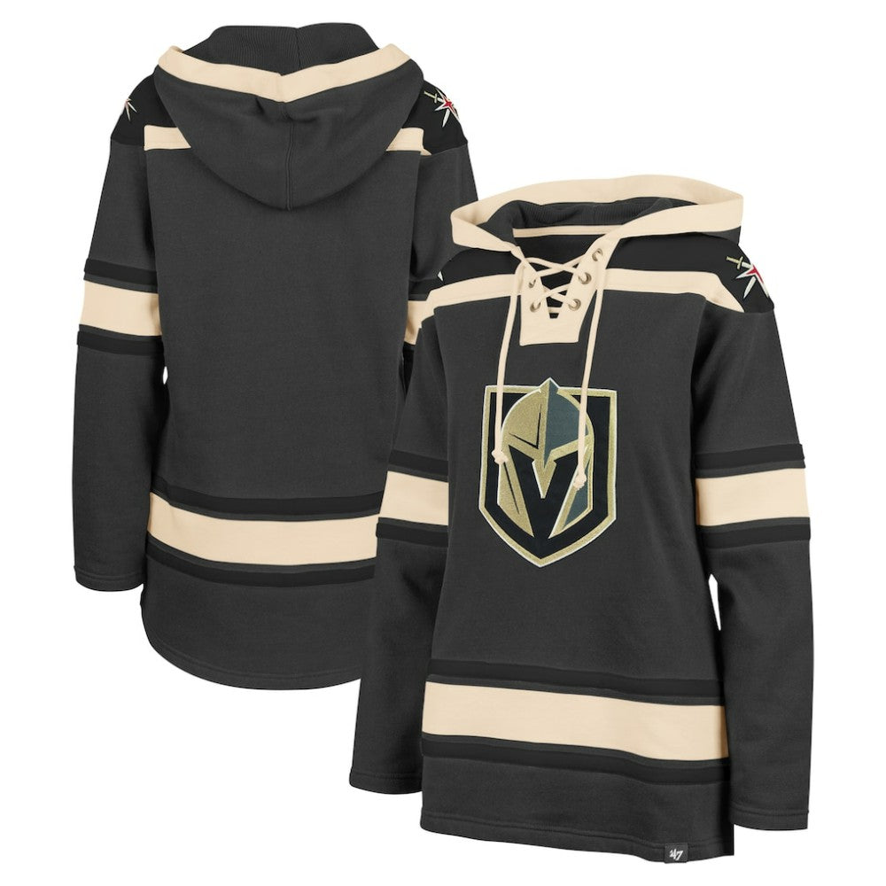 Vegas Golden Knights '47 Women's Superior Lacer Pullover Hoodie - Gray Hoodies