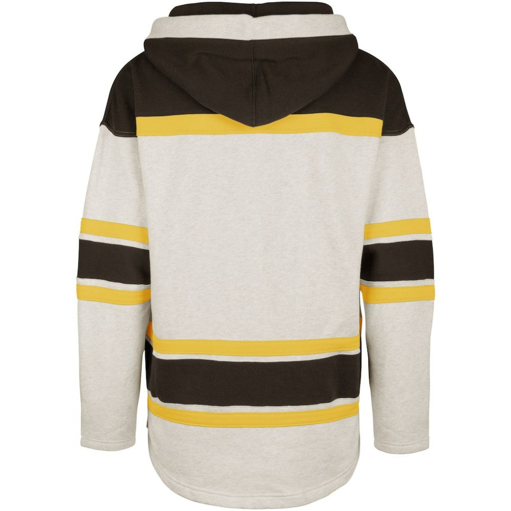 Boston Bruins '47 Rockaway Lacer Pullover Hoodie - Oatmeal Hoodies
